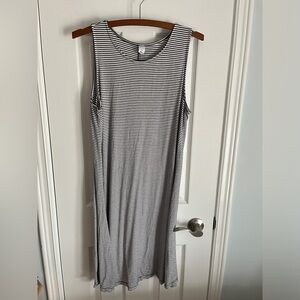 3/$20 black and White Striped Dress